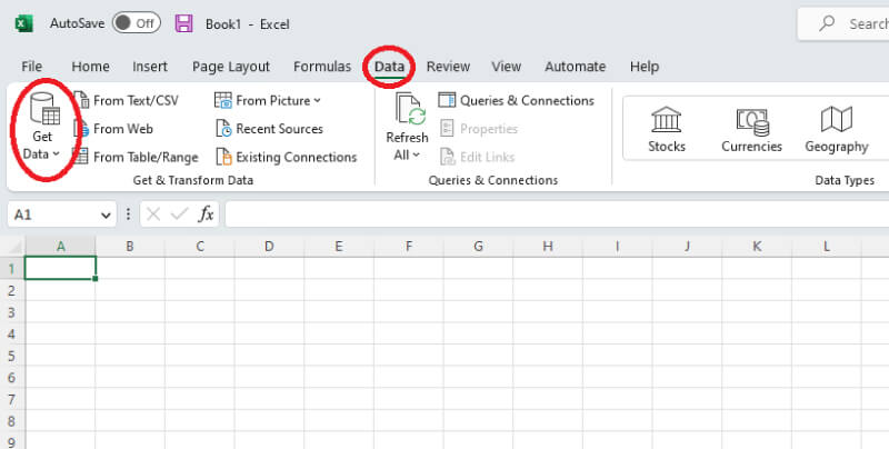 Excel import data